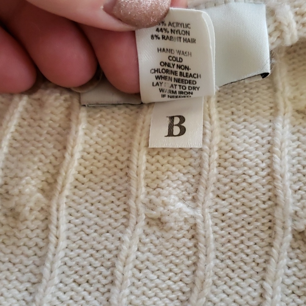 LOFT AnnTaylor V Neck Acrylic/Nylon Blend Sweater - Picture 6 of 7